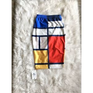 Fanii Quare Color Block Elastic Pencil Skirt Sz S